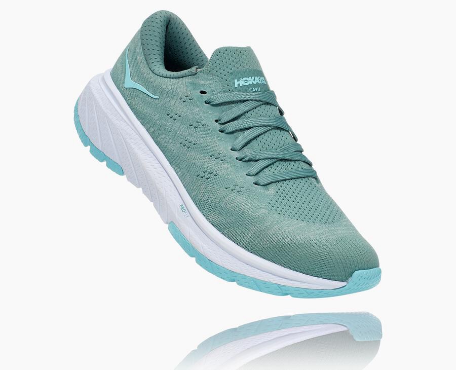 Hoka One One Tursko Dame - Cavu 3 - Blå/Hvite - 65293-XZCR